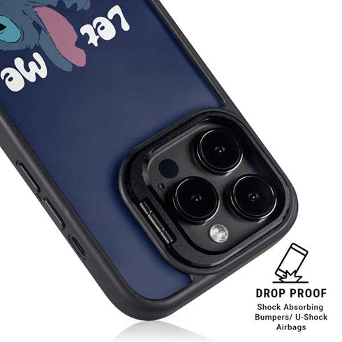 Disney Lilo and Stitch Let Me Sleep iPhone 14 Pro Kickstand Case